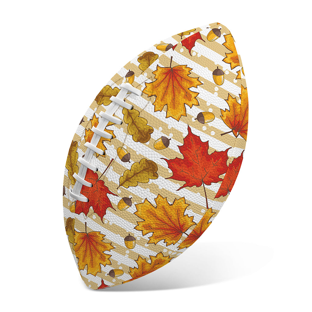 Maple And Oak Pattern Print Rugby Ball