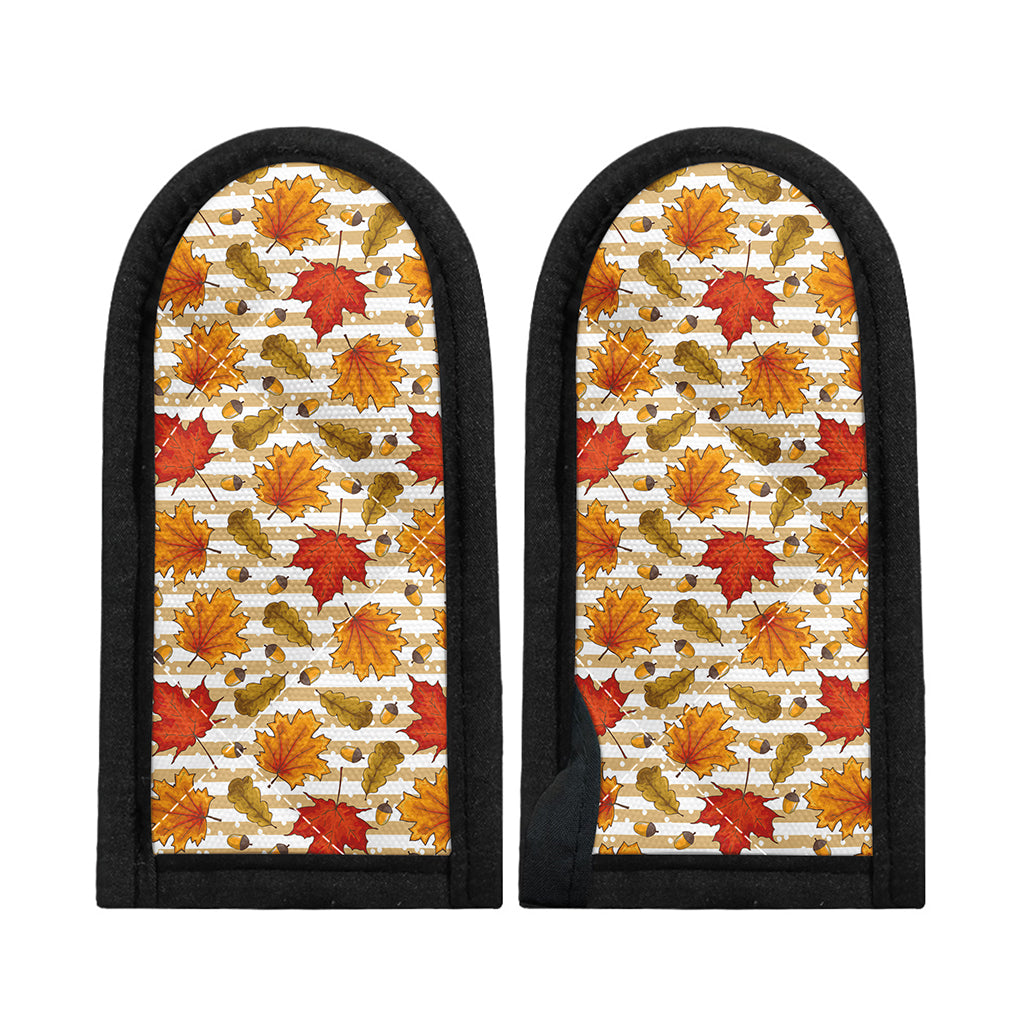 Maple And Oak Pattern Print Skillet Handle Cover
