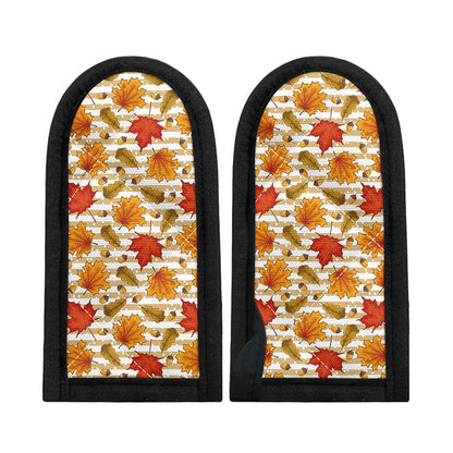 Maple And Oak Pattern Print Skillet Handle Cover