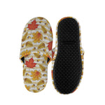 Maple And Oak Pattern Print Slippers