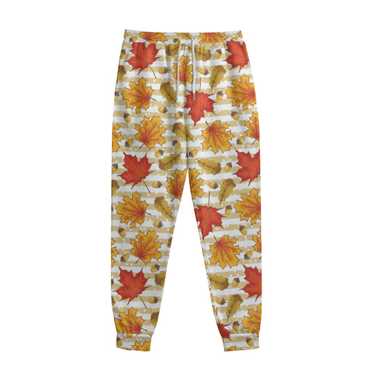 Maple And Oak Pattern Print Sweatpants