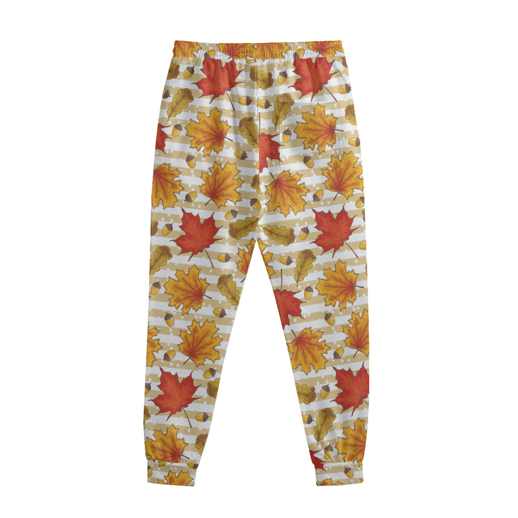 Maple And Oak Pattern Print Sweatpants