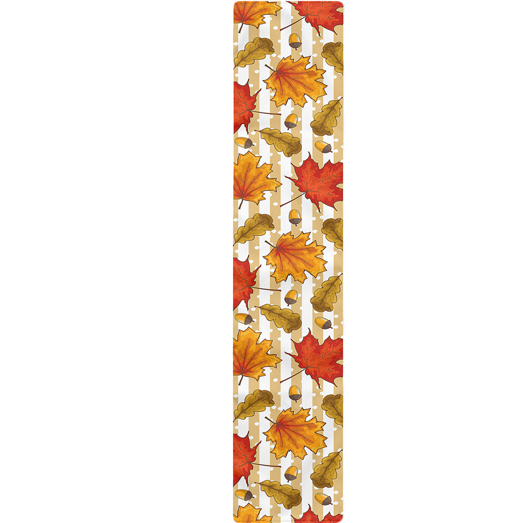 Maple And Oak Pattern Print Table Runner