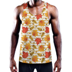 Maple And Oak Pattern Print Training Tank Top