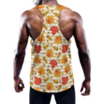 Maple And Oak Pattern Print Training Tank Top