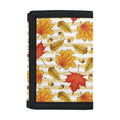 Maple And Oak Pattern Print Trifold Wallet