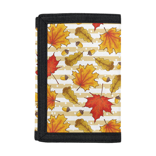 Maple And Oak Pattern Print Trifold Wallet