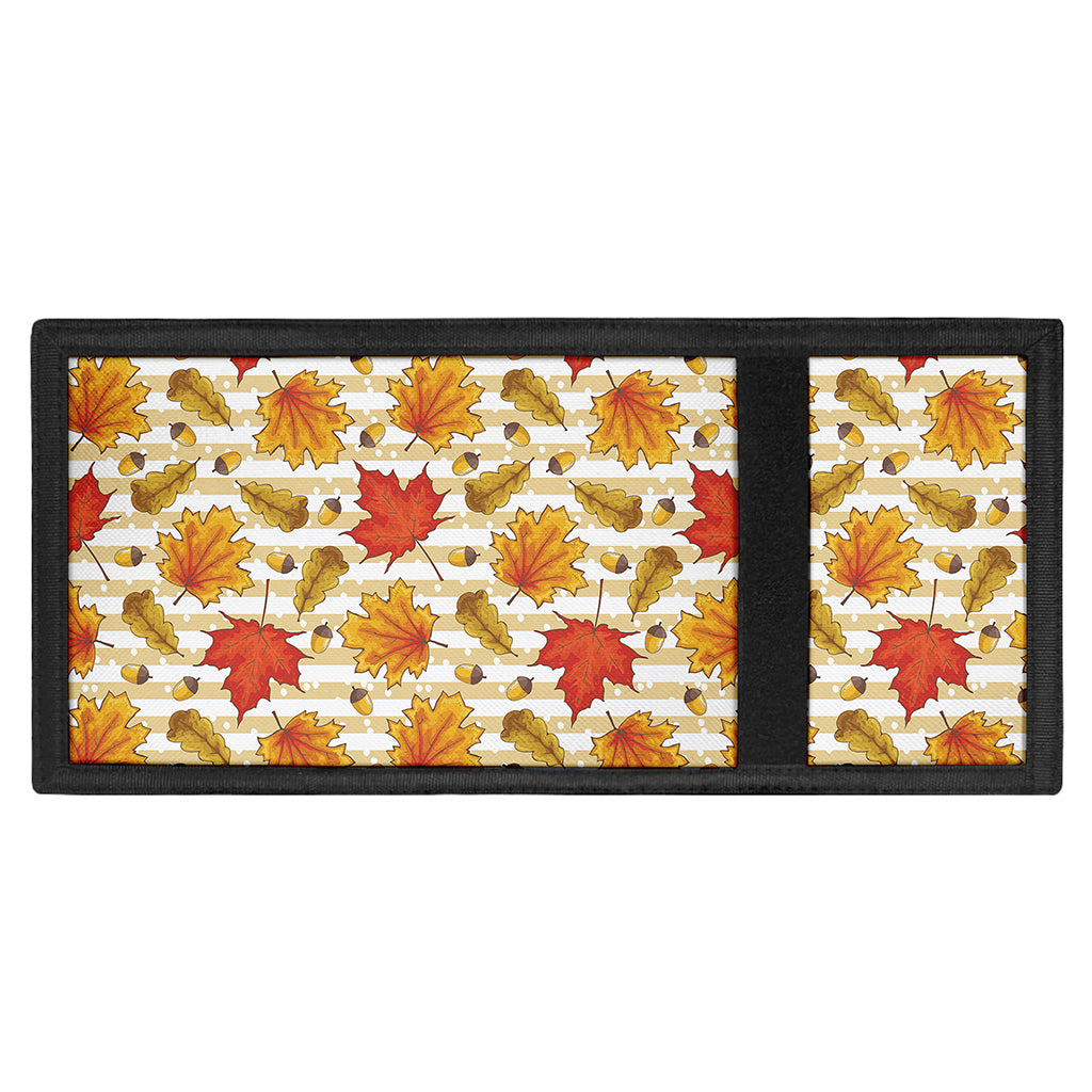 Maple And Oak Pattern Print Trifold Wallet