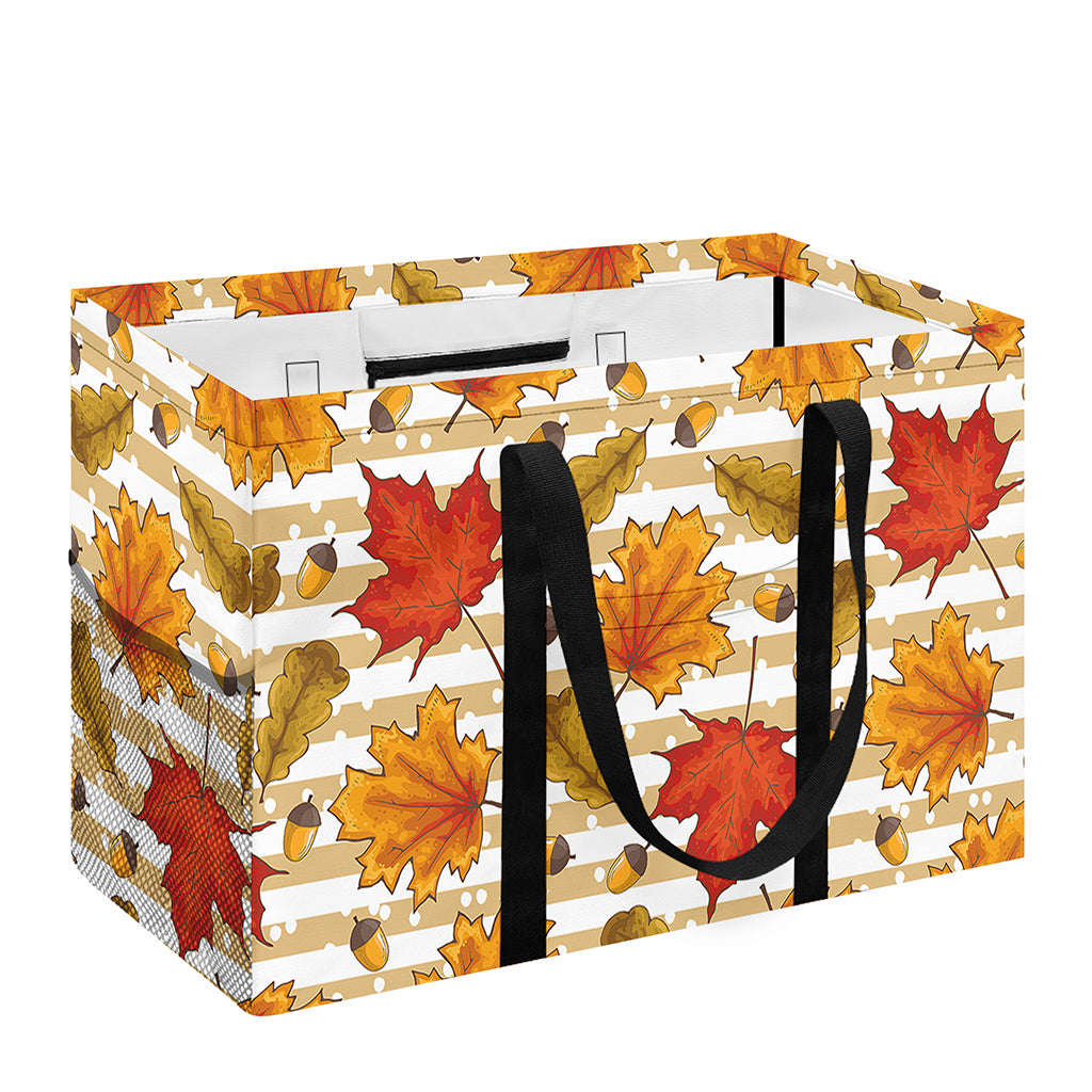 Maple And Oak Pattern Print Utility Tote Bag