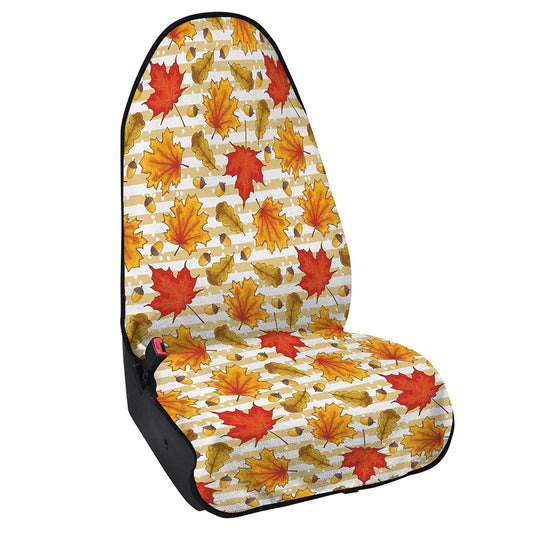 Maple And Oak Pattern Print Waterproof Car Seat Cover