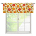 Maple And Oak Pattern Print Window Valance