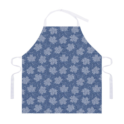 Maple Leaf Denim Jeans Pattern Print Adjustable Apron