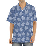 Maple Leaf Denim Jeans Pattern Print Aloha Shirt