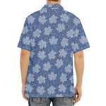Maple Leaf Denim Jeans Pattern Print Aloha Shirt