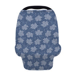 Maple Leaf Denim Jeans Pattern Print Baby Seat Cover