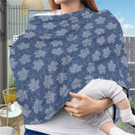 Maple Leaf Denim Jeans Pattern Print Baby Seat Cover
