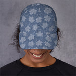 Maple Leaf Denim Jeans Pattern Print Baseball Cap