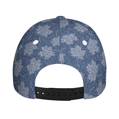 Maple Leaf Denim Jeans Pattern Print Baseball Cap