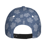 Maple Leaf Denim Jeans Pattern Print Baseball Cap