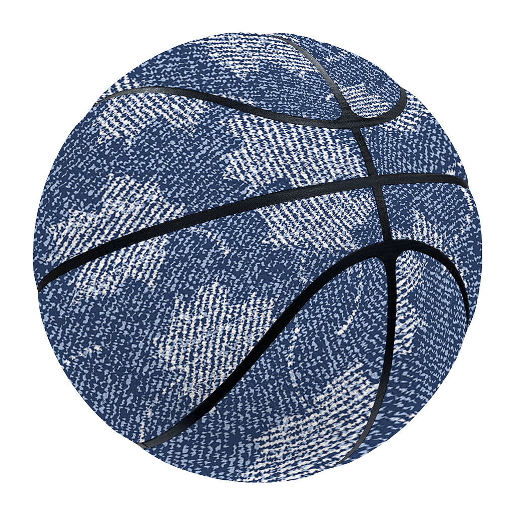 Maple Leaf Denim Jeans Pattern Print Basketball