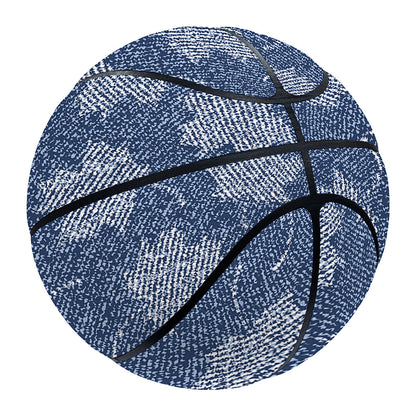 Maple Leaf Denim Jeans Pattern Print Basketball