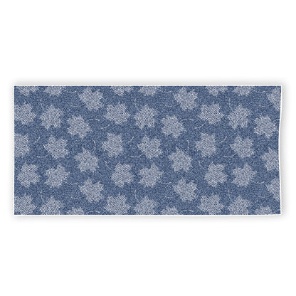 Maple Leaf Denim Jeans Pattern Print Beach Towel