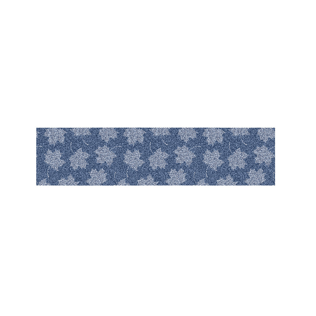Maple Leaf Denim Jeans Pattern Print Bed Runner