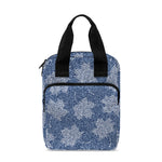 Maple Leaf Denim Jeans Pattern Print Bible Tote Bag