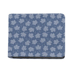 Maple Leaf Denim Jeans Pattern Print Bifold Wallet