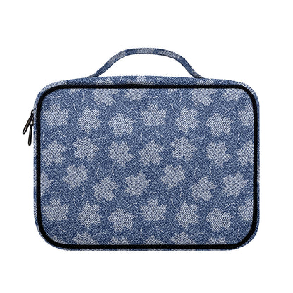 Maple Leaf Denim Jeans Pattern Print Briefcase Bible Bag