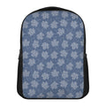 Maple Leaf Denim Jeans Pattern Print Casual Backpack