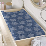 Maple Leaf Denim Jeans Pattern Print Changing Pad Cover