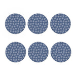 Maple Leaf Denim Jeans Pattern Print Coaster Set