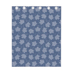 Maple Leaf Denim Jeans Pattern Print Curtain