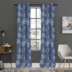 Maple Leaf Denim Jeans Pattern Print Curtain