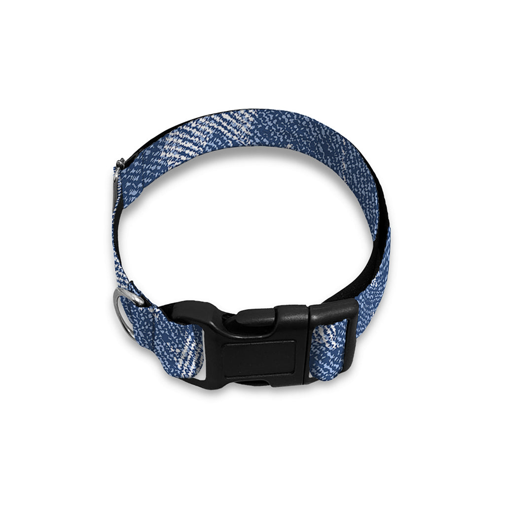 Maple Leaf Denim Jeans Pattern Print Dog Collar