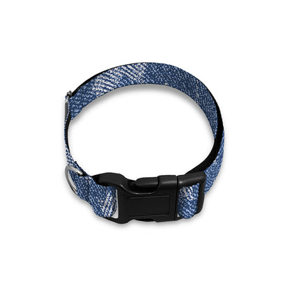 Maple Leaf Denim Jeans Pattern Print Dog Collar