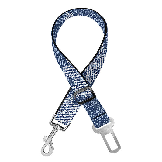 Maple Leaf Denim Jeans Pattern Print Dog Seat Belt