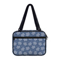 Maple Leaf Denim Jeans Pattern Print Double Strap Bible Bag
