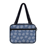 Maple Leaf Denim Jeans Pattern Print Double Strap Bible Bag
