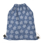 Maple Leaf Denim Jeans Pattern Print Drawstring Bag