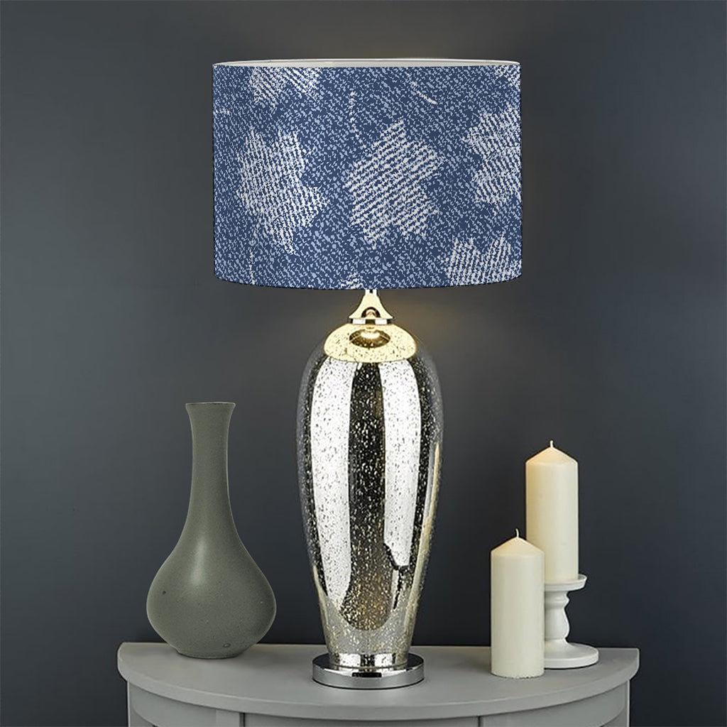 Maple Leaf Denim Jeans Pattern Print Drum Lamp Shade