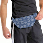 Maple Leaf Denim Jeans Pattern Print Fanny Pack