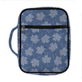 Maple Leaf Denim Jeans Pattern Print Front Pocket Bible Bag