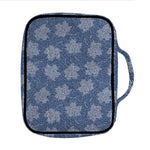 Maple Leaf Denim Jeans Pattern Print Front Pocket Bible Bag