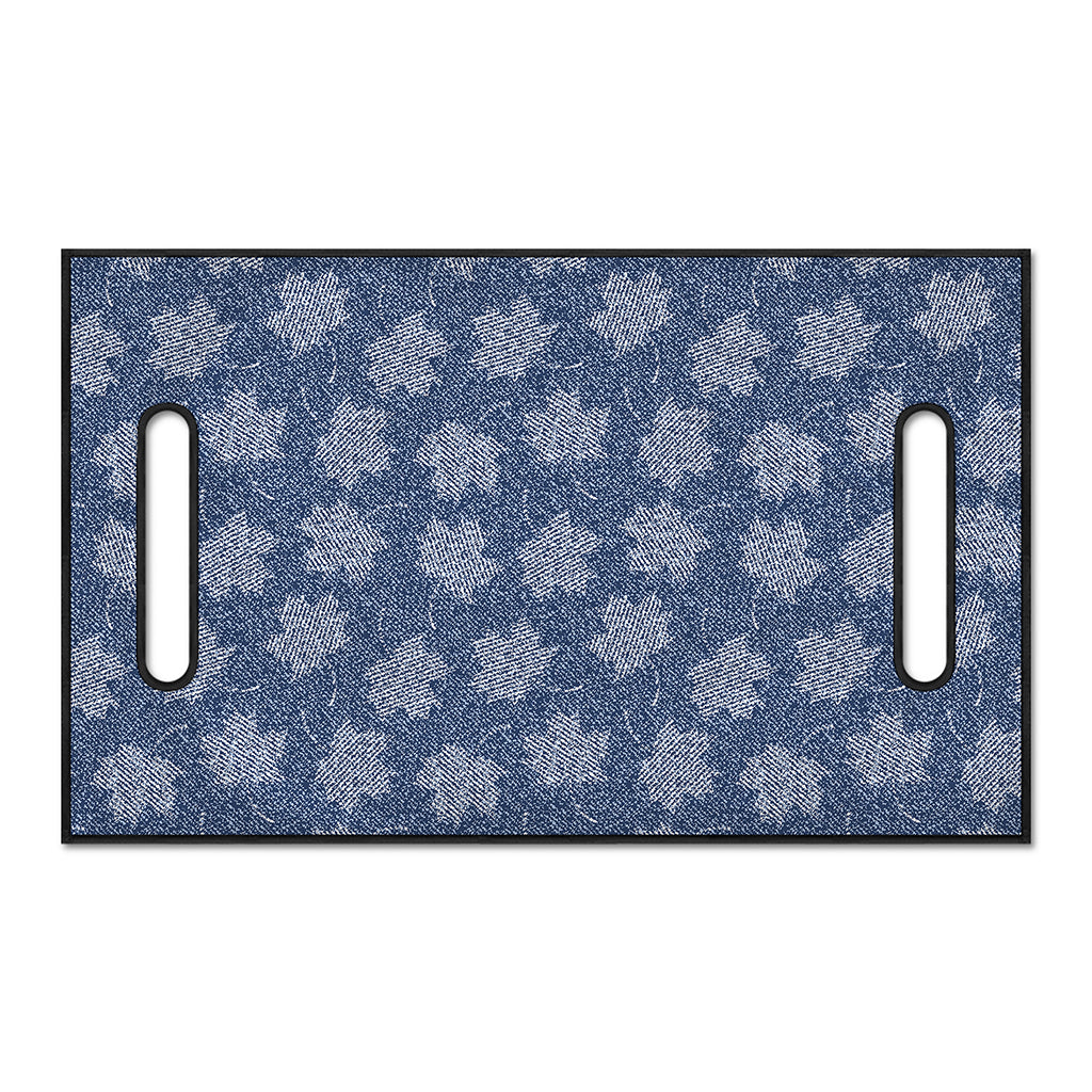 Maple Leaf Denim Jeans Pattern Print Golf Cart Seat Cover