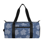 Maple Leaf Denim Jeans Pattern Print Gym Bag