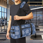 Maple Leaf Denim Jeans Pattern Print Gym Bag