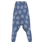 Maple Leaf Denim Jeans Pattern Print Hammer Pants