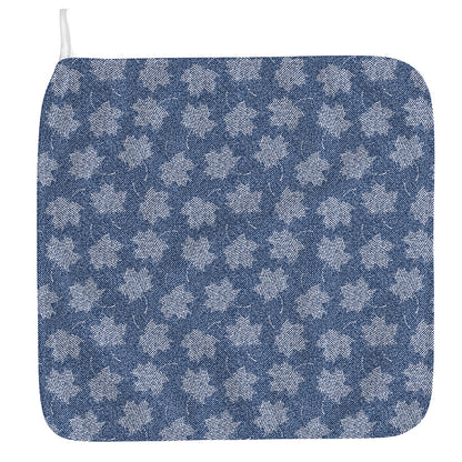 Maple Leaf Denim Jeans Pattern Print Hand Towel